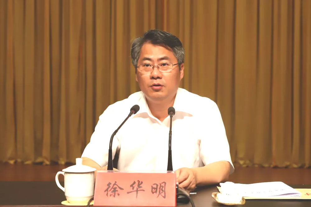 县委书记,县委主题教育领导小组组长徐华明作动员部署讲话